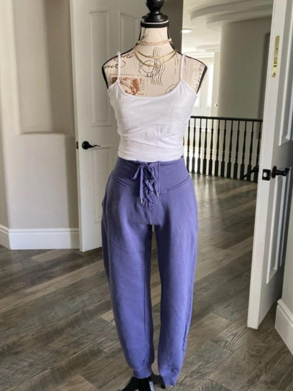 Victorias secret lace up corset joggers